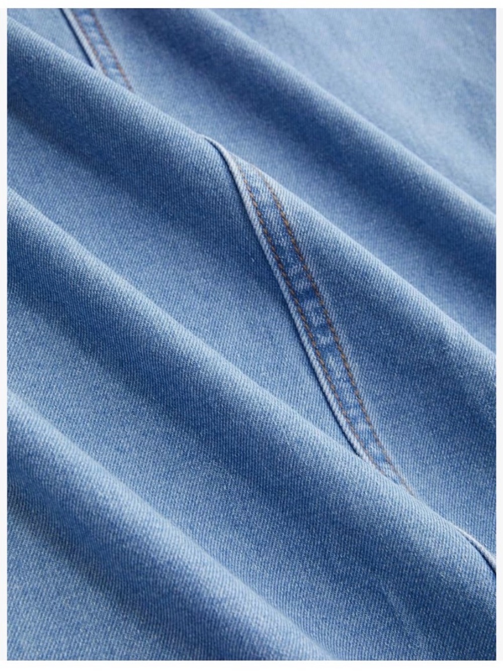 CIDER Light Blue Denim A-Line Maxi Skirt NEW LARGE - Picture 2 of 6